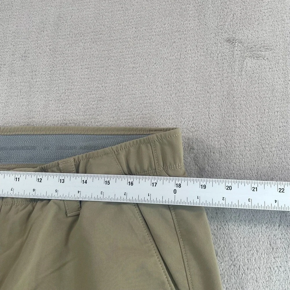 Under Armour Match Play Golf Pants Men 38x34‎ Beige Tan Grip Waist Performance